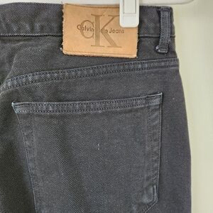 Vintage Calvin Klein High Rise Black Bootleg Jeans Size 13JR